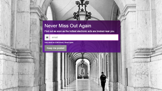 Custom landing page